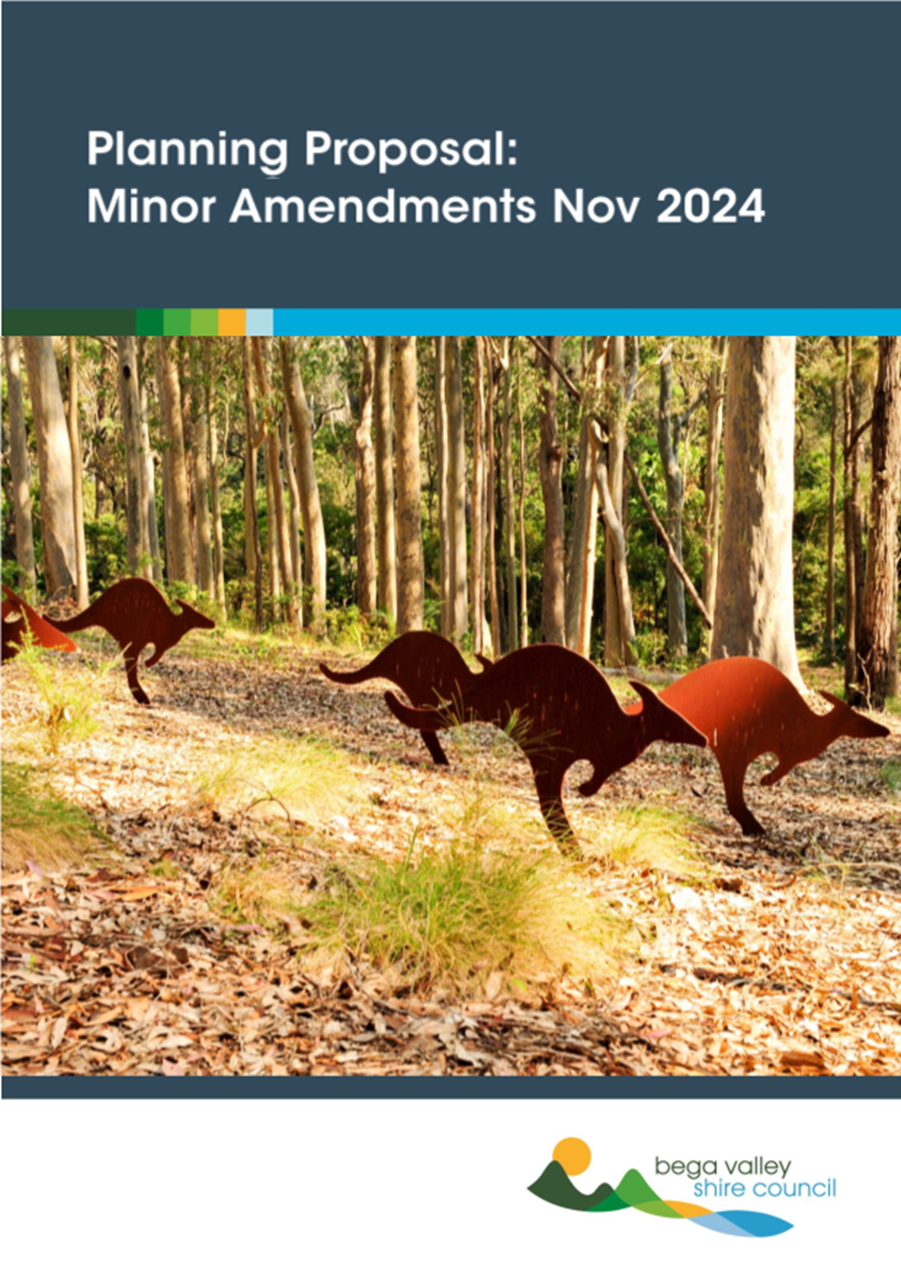A group of kangaroos in the woods

Description automatically generated