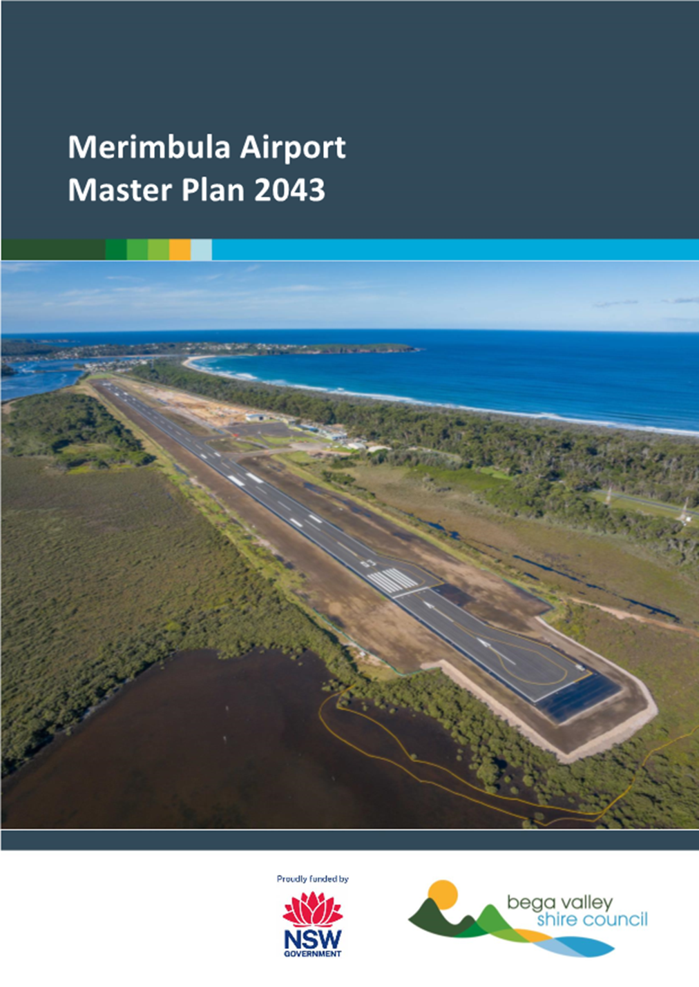 An aerial view of a runway and a body of water

Description automatically generated