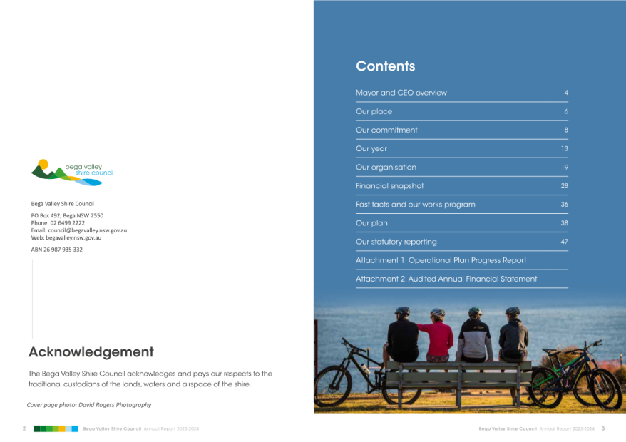 A brochure with a group of people sitting on a bench

Description automatically generated