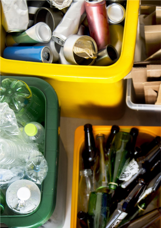 Several containers full of trash

AI-generated content may be incorrect.